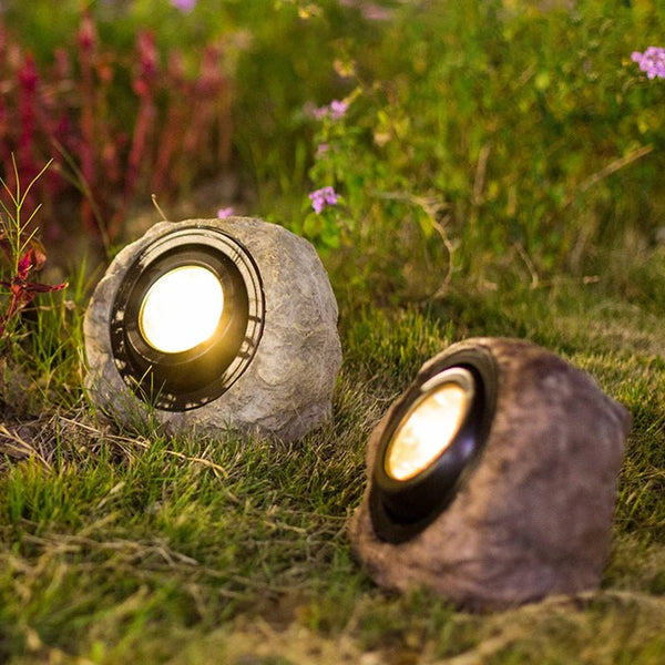 Luxe Nest | Lampjes op zonne-energie in de vorm van een steen