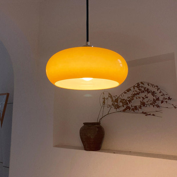 Luxe Nest - Hailie broodvormige glazen hanglamp