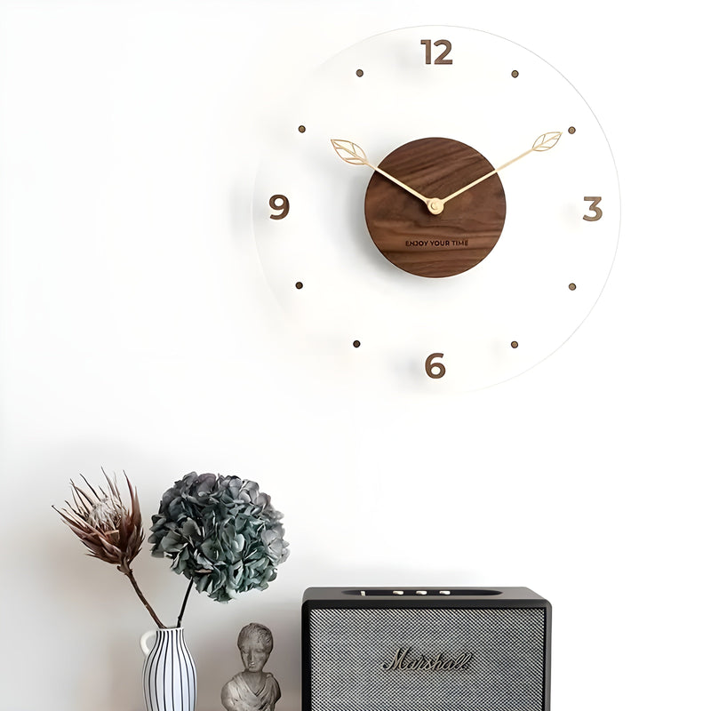 Luxe Nest Klok - Moderne Acryl-Wandklokken met een stil uurwerk