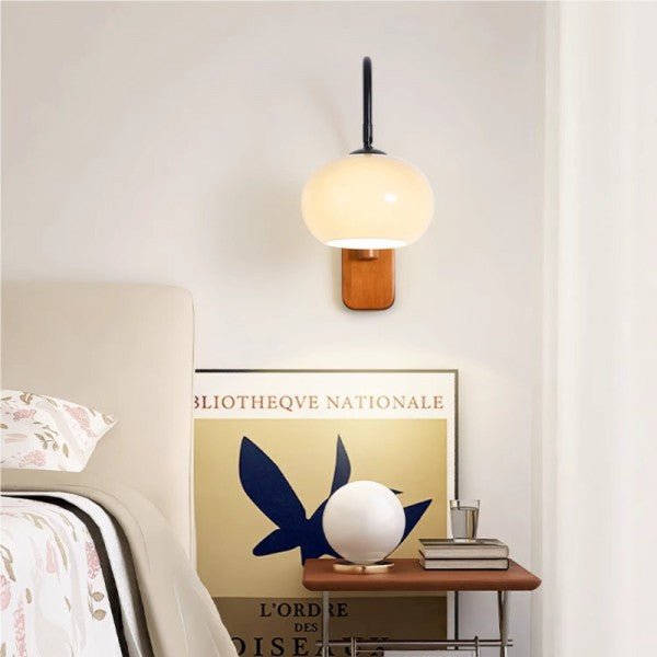 Luxe Nest Kaki Draaibare Glazen Wandlamp