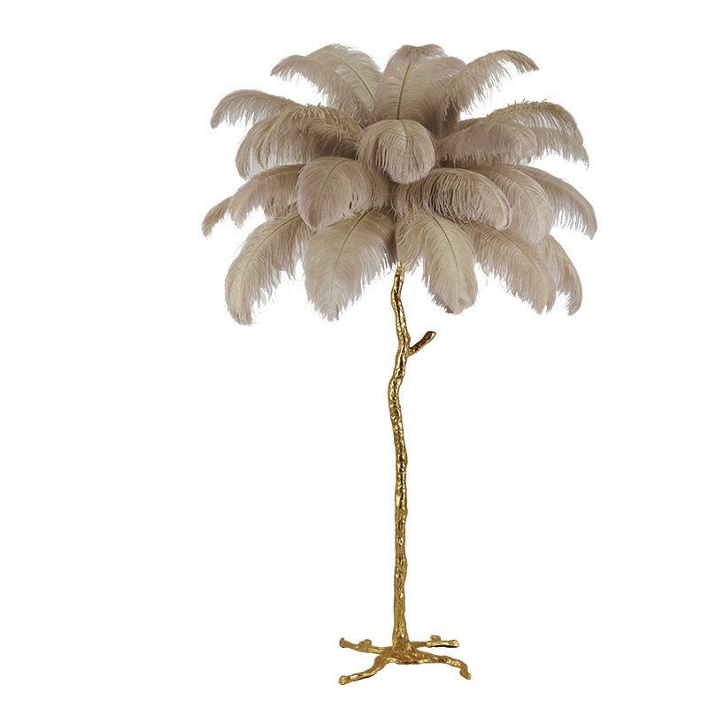 Luxe Nest - Nordic Struisvogel Veren Vloerlamp
