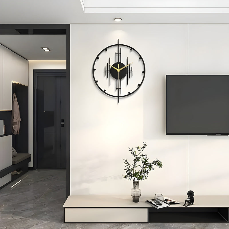 Luxe Nest - Klok – Minimalistische Metalen Klok met Stille Tikken