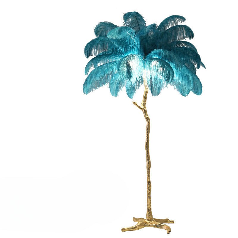 Luxe Nest - Nordic Struisvogel Veren Vloerlamp