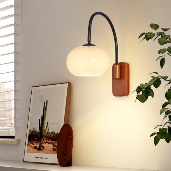Luxe Nest Kaki Draaibare Glazen Wandlamp