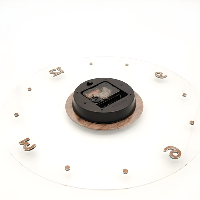 Luxe Nest Klok - Moderne Acryl-Wandklokken met een stil uurwerk