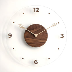 Luxe Nest Klok - Moderne Acryl-Wandklokken met een stil uurwerk