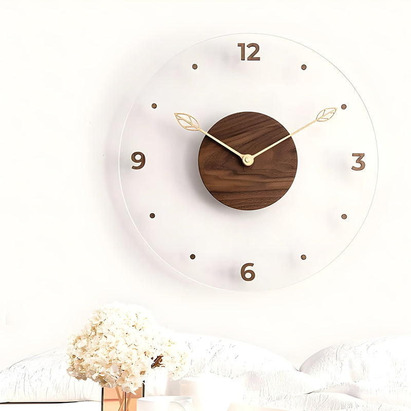 Luxe Nest Klok - Moderne Acryl-Wandklokken met een stil uurwerk