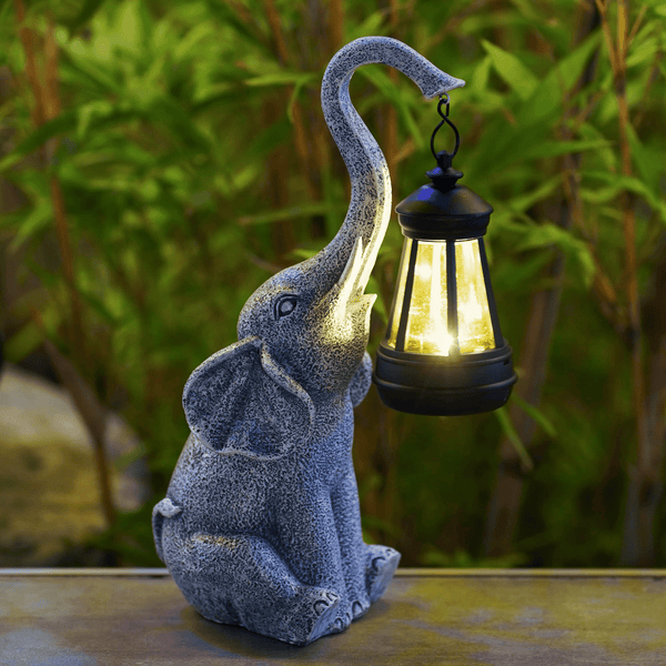 Luxe Nest - Tuinlamp met olifant