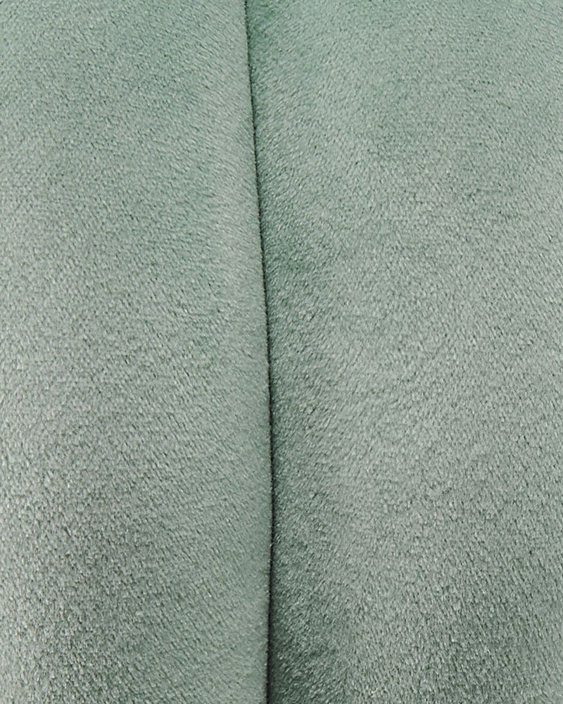 Luxe Nest - Decoratief Knoopkussen - Velvet - Mintgroen Zwart Lichtgrijs