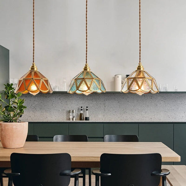 Luxe Nest - Glas in lood hanglamp