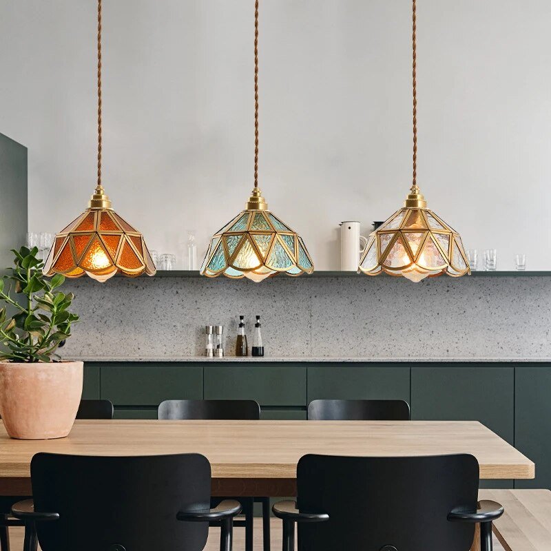 Luxe Nest - Glas in lood hanglamp