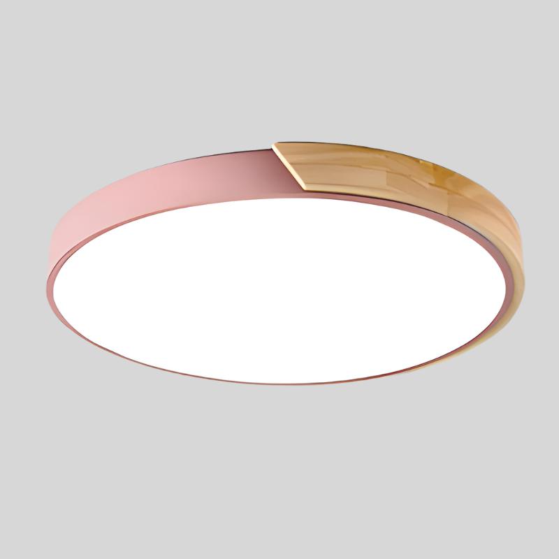 LX Wooden Macaron Plafondlamp