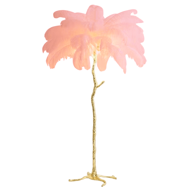 Luxe Nest - Nordic Struisvogel Veren Vloerlamp