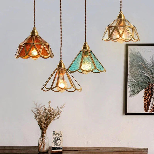 Luxe Nest - Glas in lood hanglamp
