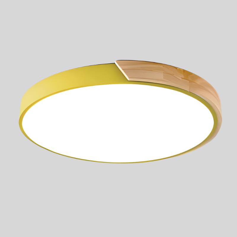 LX Wooden Macaron Plafondlamp