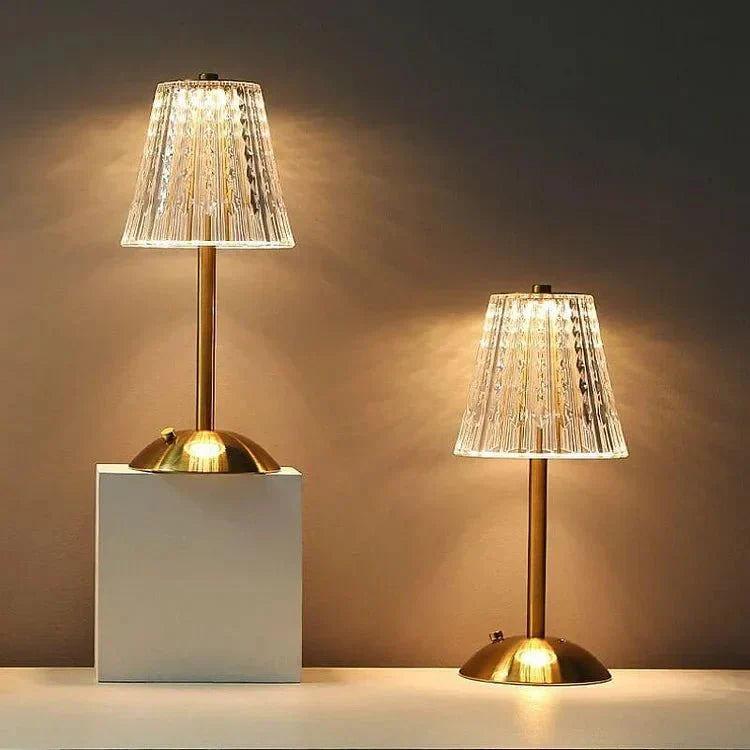 Luxe Nest Gouden Kristallen Tafellamp