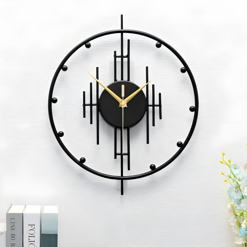 Luxe Nest - Klok – Minimalistische Metalen Klok met Stille Tikken