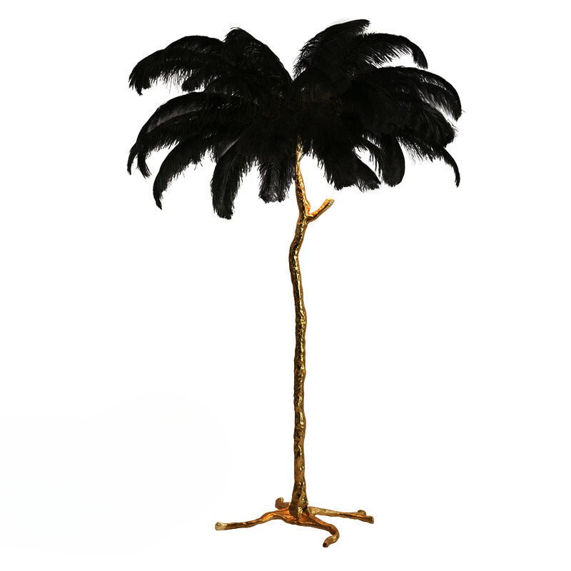 Luxe Nest - Nordic Struisvogel Veren Vloerlamp