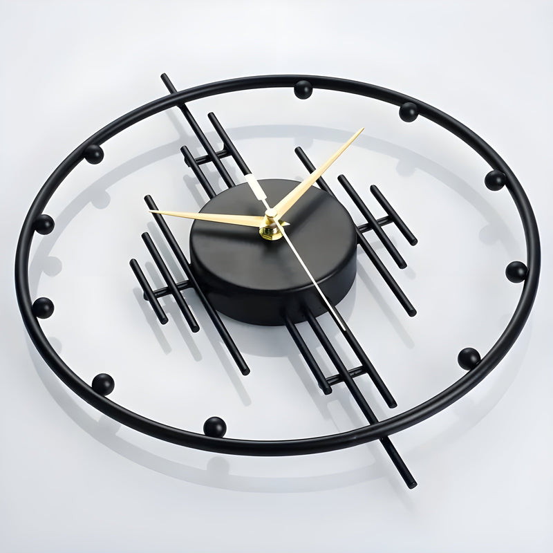 Luxe Nest - Klok – Minimalistische Metalen Klok met Stille Tikken