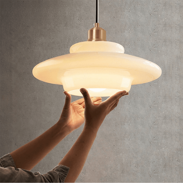 Luxe Nest - Witte Glazen Hanglamp