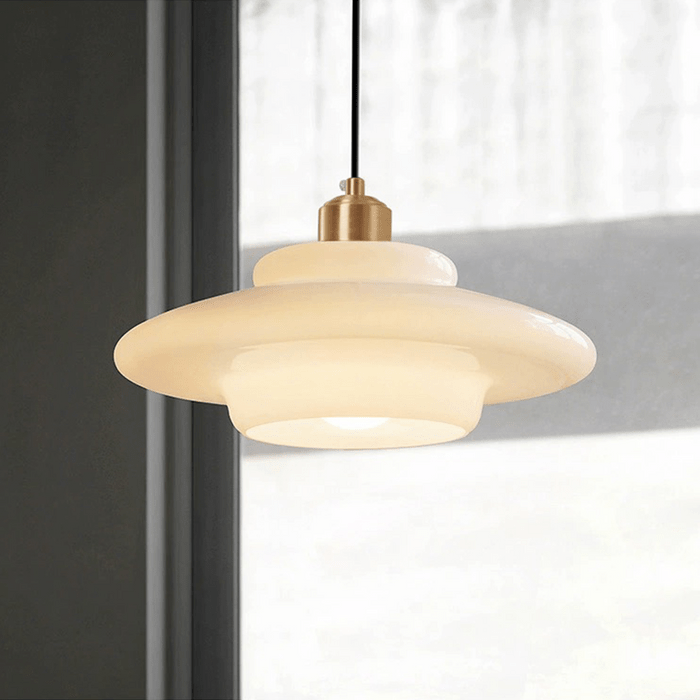 Luxe Nest - Witte Glazen Hanglamp