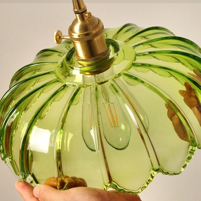 Luxe Nest - Vintage glazen bloem hanglamp