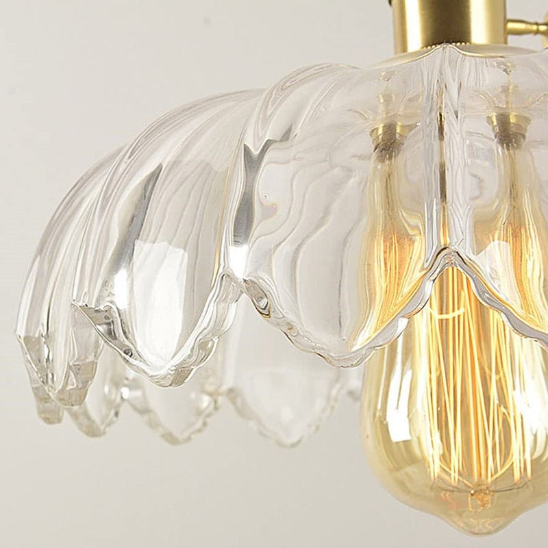 Luxe Nest - Vintage glazen bloem hanglamp
