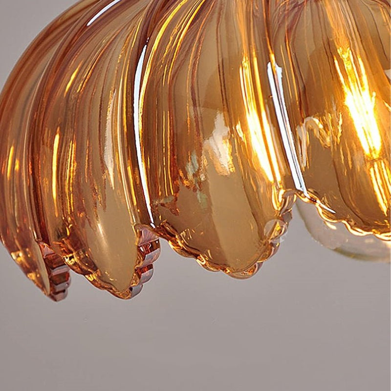 Luxe Nest - Vintage glazen bloem hanglamp