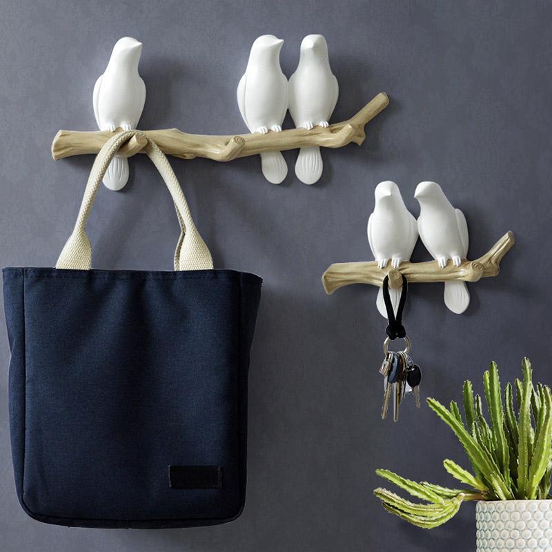 Luxe Nest - Mooie Vogels Kapstok Wand Kapstok Voor Speelse Decoratie