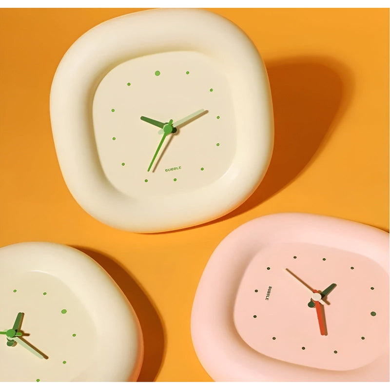 Luxe Nest - Klok - Multifunctionele Crème-Bubble-Klok