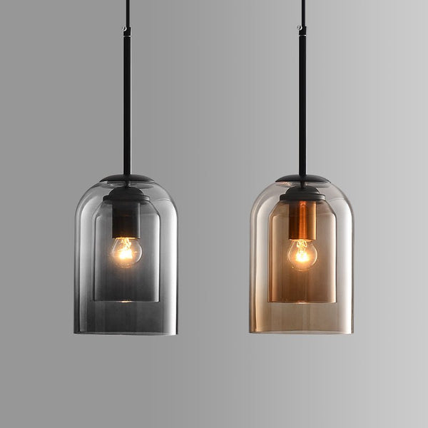 Luxe Nest - Mica Mid-Century Hanglampen met dubbel glas