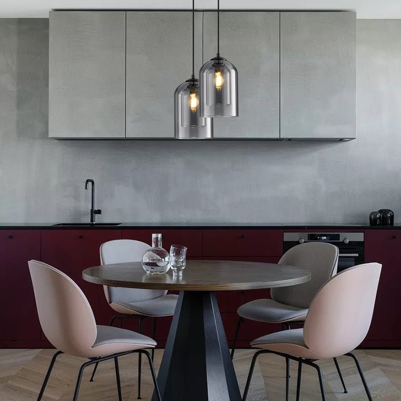 Luxe Nest - Mica Mid-Century Hanglampen met dubbel glas