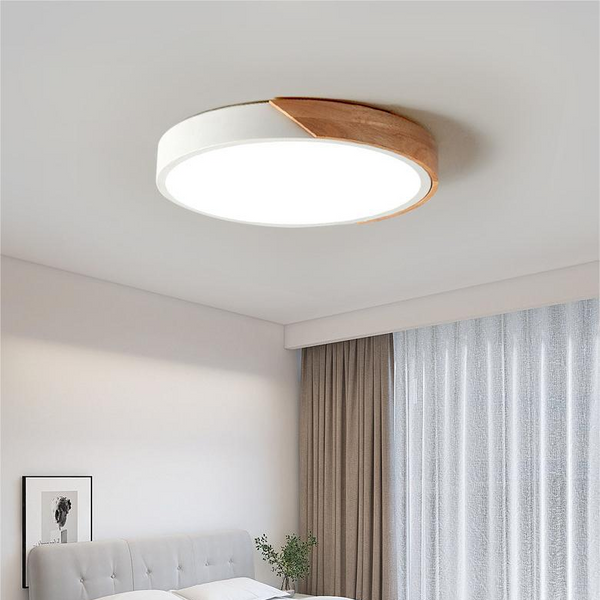 LX Wooden Macaron Plafondlamp