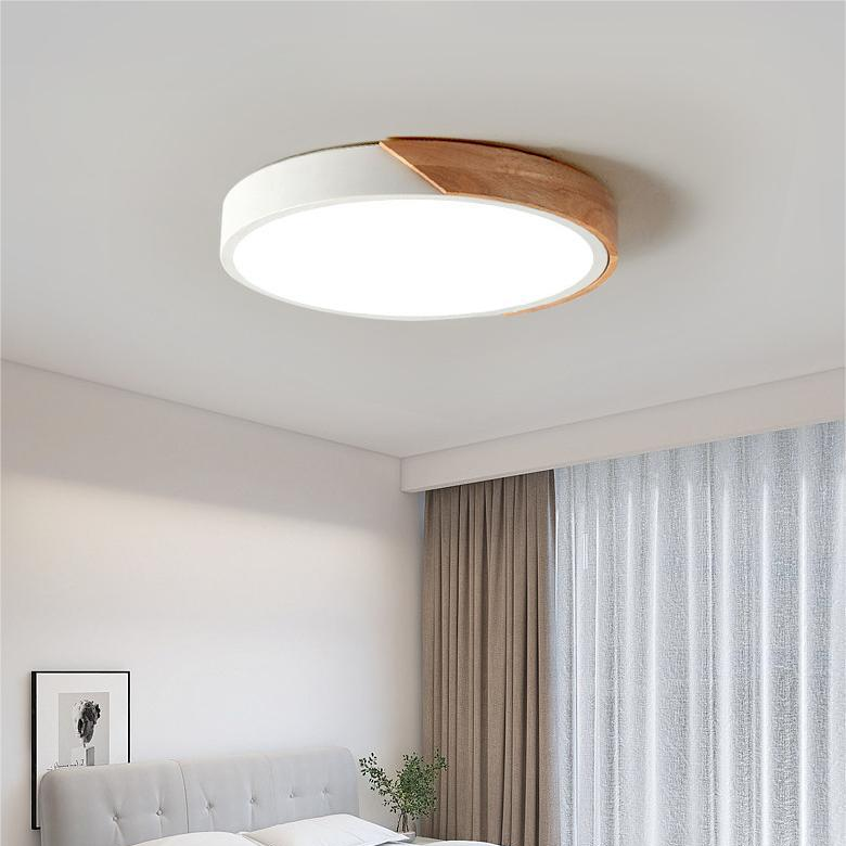 LX Wooden Macaron Plafondlamp