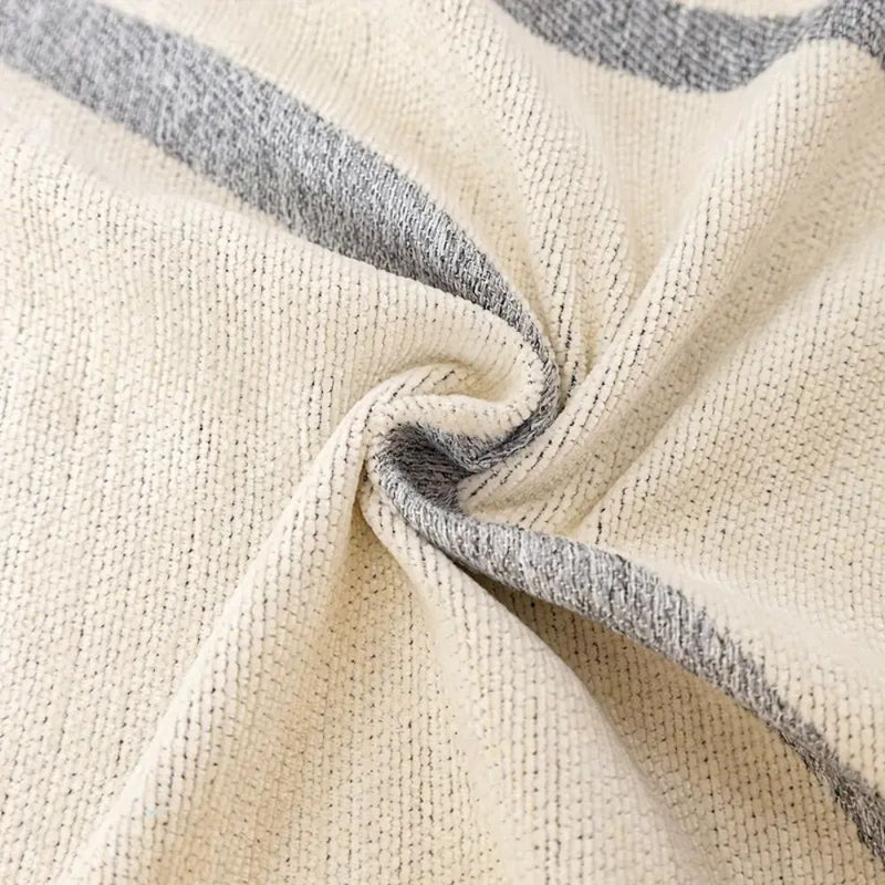 Luxe Nest - Golflijnen Chenille Bankhoezen