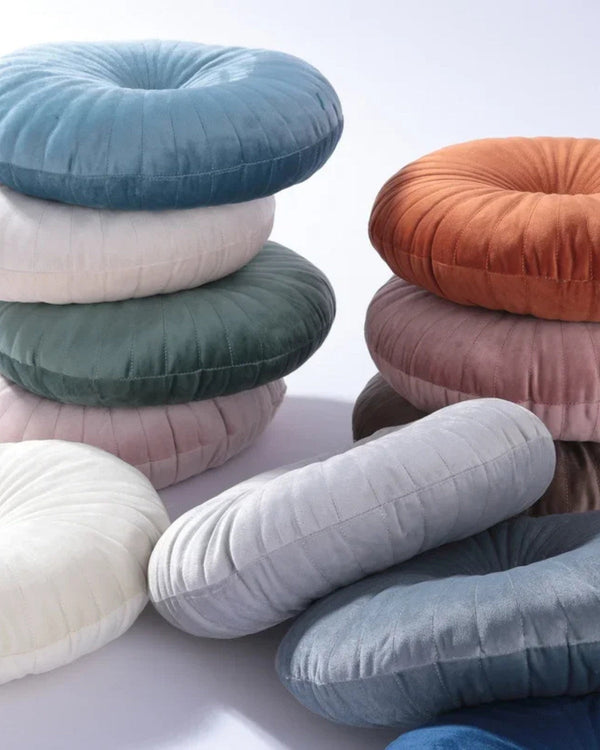 Luxe Nest - Luxe Ronde Fluwelen Kussen voor Elegantie