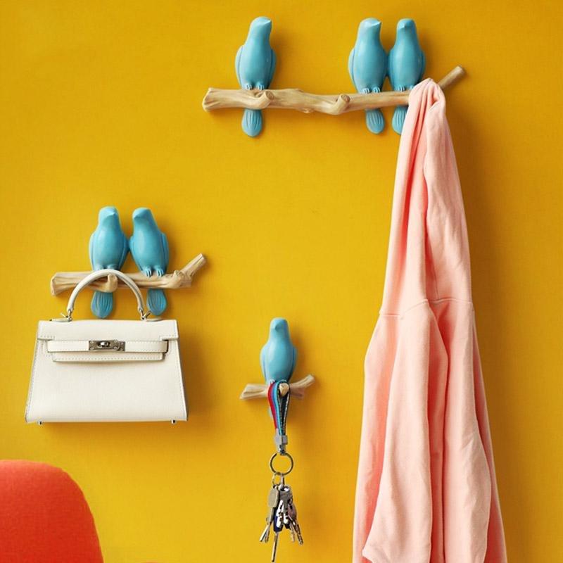 Luxe Nest - Mooie Vogels Kapstok Wand Kapstok Voor Speelse Decoratie
