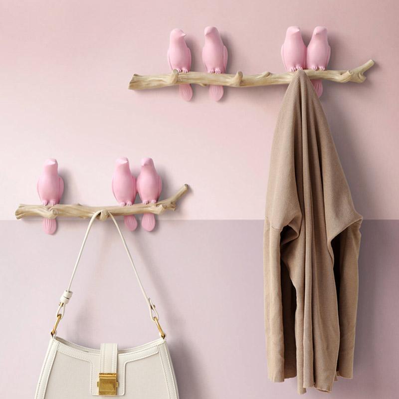 Luxe Nest - Mooie Vogels Kapstok Wand Kapstok Voor Speelse Decoratie