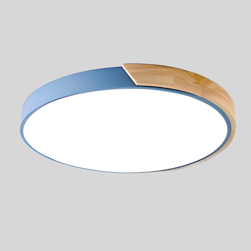 LX Wooden Macaron Plafondlamp